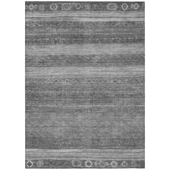 Dalyn Rugs Machine Washable Indoor/Outdoor Chantille Gray 2'6" x 3'10" Rug