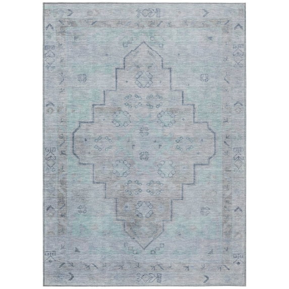 Dalyn Rugs Machine Washable Indoor/Outdoor Chantille Gray 3' x 5' Rug