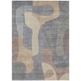 thumbnail image 1 of HomeRoots 623289 5 x 8 ft. Gray & Gold Abstract Washable Transitional Indoor & Outdoor Rectangle Area Rug, 1 of 9