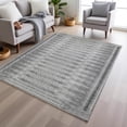 thumbnail image 1 of Addison Rugs Chantille Indoor/Outdoor Transitional Border Gray Machine Washable Rectangle Rug, 8' x 10', 1 of 8