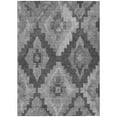 thumbnail image 1 of HomeRoots 624915 9 x 12 ft. Gray & Charcoal Aztec Washable Transitional Indoor & Outdoor Rectangle Area Rug, 1 of 9