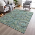 thumbnail image 1 of Addison Rugs Chantille Indoor/Outdoor Traditional Global Green Machine Washable Rectangle Rug, 10' x 14', 1 of 8