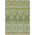 thumbnail image 1 of HomeRoots 622790 10 x 14 ft. Green Copper & Ivory Aztec Washable Transitional Indoor & Outdoor Rectangle Area Rug, 1 of 6