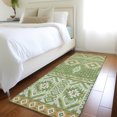 thumbnail image 1 of Addison Rugs Chantille Indoor/Outdoor Transitional Aztec Green Machine Washable Runner Rug, 2'3" x 7'6", 1 of 7