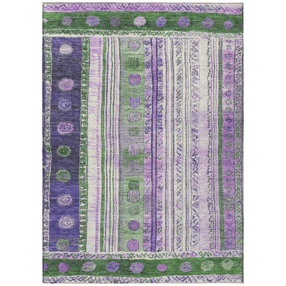 Dalyn Rugs Machine Washable Indoor/Outdoor Chantille Green 5' x 7'6" Rug