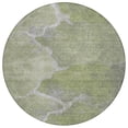 thumbnail image 1 of Dalyn Rugs Machine Washable Indoor/Outdoor Chantille Green 8' x 8' Round Rug, 1 of 7