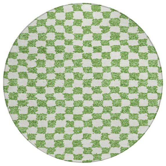 Dalyn Rugs Machine Washable Indoor/Outdoor Chantille Green 8' x 8' Round Rug