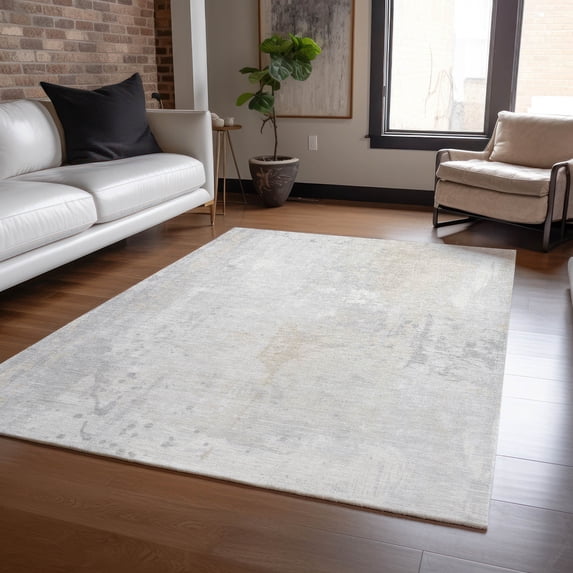 Addison Rugs Chantille Indoor/Outdoor Transitional Abstract Ivory Machine Washable Rectangle Rug, 3' x 5'