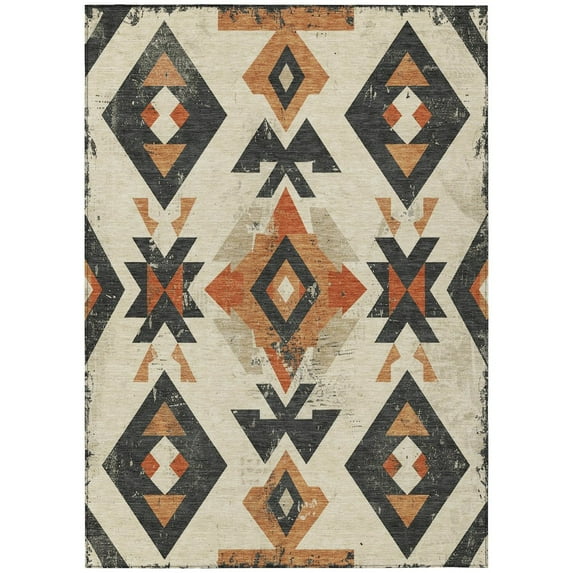 Dalyn Rugs Machine Washable Indoor/Outdoor Chantille Ivory 5' x 7'6" Rug