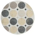 thumbnail image 1 of Dalyn Rugs Machine Washable Indoor/Outdoor Chantille Ivory 8' x 8' Round Rug, 1 of 7