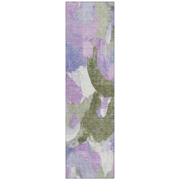 Dalyn Rugs Machine Washable Indoor/Outdoor Chantille Lavender 2'3" x 7'6" Runner Rug