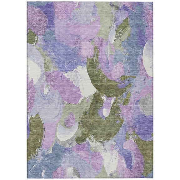 Dalyn Rugs Machine Washable Indoor/Outdoor Chantille Lavender 3' x 5' Rug