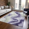 thumbnail image 1 of Addison Rugs Chantille Indoor/Outdoor Transitional Swirls Lavender Machine Washable Rectangle Rug, 8' x 10', 1 of 8