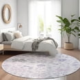 thumbnail image 1 of Addison Rugs Chantille Indoor/Outdoor Transitional Global Lavender Machine Washable Round Rug, 8' x 8', 1 of 7
