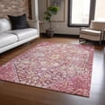 thumbnail image 1 of Addison Rugs Chantille Indoor/Outdoor Transitional Aztec Merlot Machine Washable Rectangle Rug, 5' x 7'6", 1 of 8