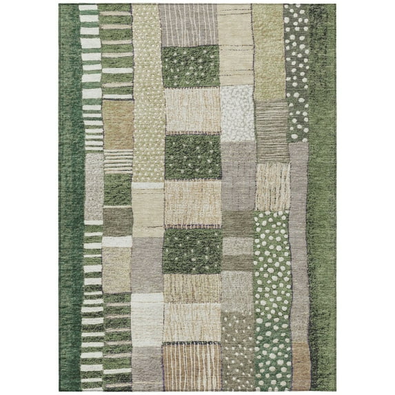 Dalyn Rugs Machine Washable Indoor/Outdoor Chantille Olive 10' x 14' Rug