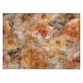 thumbnail image 1 of Dalyn Rugs Machine Washable Indoor/Outdoor Chantille Orange 1'8" x 2'6" Rug, 1 of 7