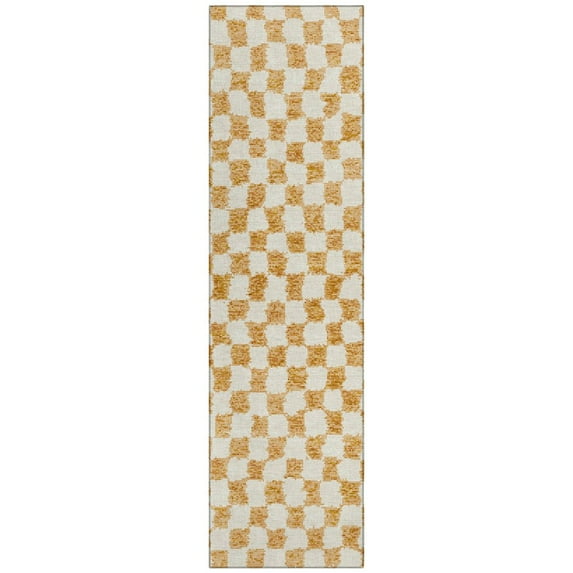Dalyn Rugs Machine Washable Indoor/Outdoor Chantille Orange 2'3" x 7'6" Runner Rug