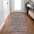 thumbnail image 1 of Addison Rugs Chantille Indoor/Outdoor Transitional Border Orange Machine Washable Runner Rug, 2'3" x 7'6", 1 of 8