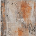 thumbnail image 1 of HomeRoots 622394 9 x 12 ft. Orange & Gray Abstract Washable Transitional Indoor & Outdoor Rectangle Area Rug, 1 of 9