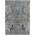 thumbnail image 1 of HomeRoots 626301 10 x 14 ft. Pewter Blue & Gray Floral Washable Transitional Indoor & Outdoor Rectangle Area Rug, 1 of 6