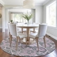 thumbnail image 1 of Addison Rugs Chantille Indoor/Outdoor Traditional Global Pink Machine Washable Round Rug, 8' x 8', 1 of 8