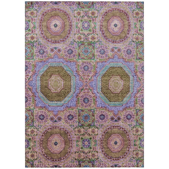 Dalyn Rugs Machine Washable Indoor/Outdoor Chantille Pink 9' x 12' Rug