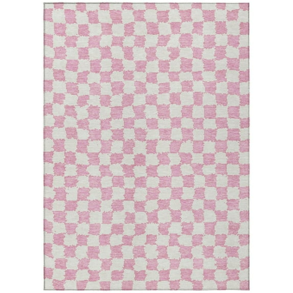 Dalyn Rugs Machine Washable Indoor/Outdoor Chantille Pink 9' x 12' Rug
