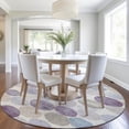 thumbnail image 1 of Addison Rugs Chantille Indoor/Outdoor Transitional Geometric Plum Machine Washable Round Rug, 8' x 8', 1 of 8