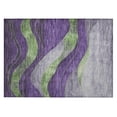 thumbnail image 1 of Dalyn Rugs Machine Washable Indoor/Outdoor Chantille Purple 1'8" x 2'6" Rug, 1 of 7