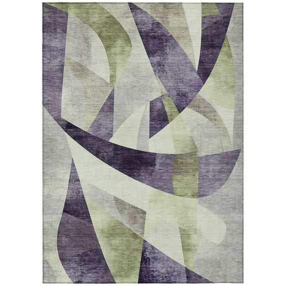 Dalyn Rugs Machine Washable Indoor/Outdoor Chantille Purple 3' x 5' Rug