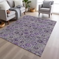 thumbnail image 1 of Addison Rugs Chantille Indoor/Outdoor Transitional Floral Purple Machine Washable Rectangle Rug, 8' x 10', 1 of 8