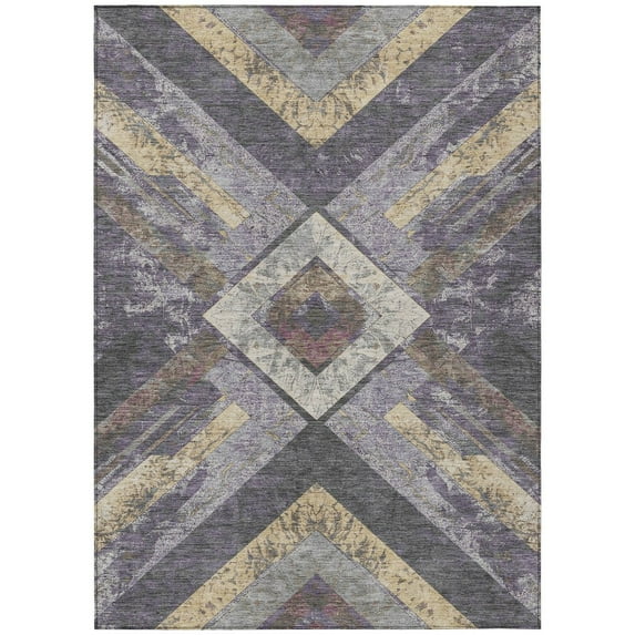 Dalyn Rugs Machine Washable Indoor/Outdoor Chantille Purple 8' x 10' Rug