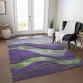 thumbnail image 1 of Addison Rugs Chantille Indoor/Outdoor Transitional Swirls Purple Machine Washable Rectangle Rug, 8' x 10', 1 of 8