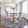 thumbnail image 1 of Addison Rugs Chantille Indoor/Outdoor Traditional Global Purple Machine Washable Round Rug, 8' x 8', 1 of 8