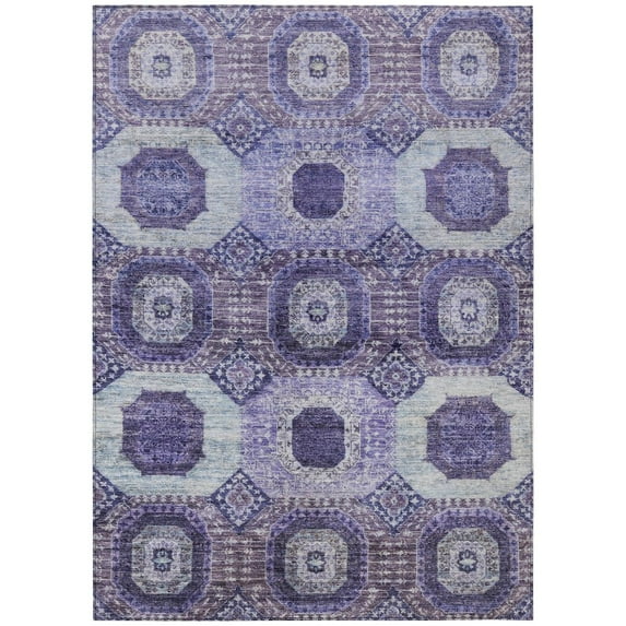 Dalyn Rugs Machine Washable Indoor/Outdoor Chantille Purple 9' x 12' Rug