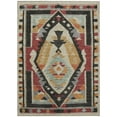 thumbnail image 1 of HomeRoots 625798 3 x 5 ft. Red Gold & Gray Tribal Washable Transitional Indoor & Outdoor Rectangle Area Rug, 1 of 9