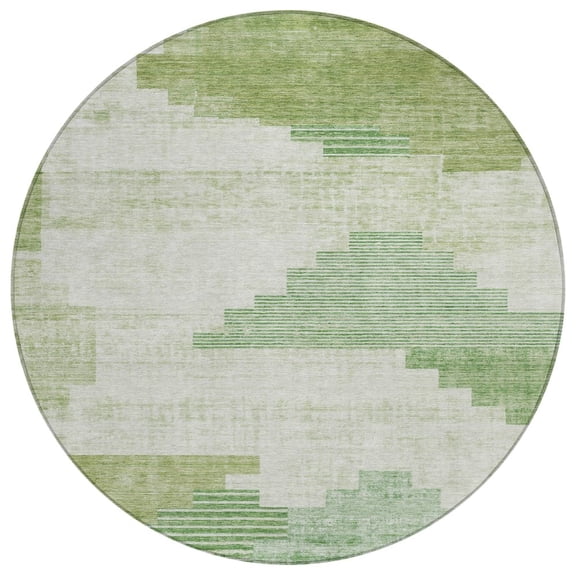 Dalyn Rugs Machine Washable Indoor/Outdoor Chantille Sage 8' x 8' Round Rug