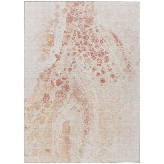 Dalyn Rugs Machine Washable Indoor/Outdoor Chantille Salmon 8' x 10' Rug