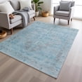 thumbnail image 1 of Addison Rugs Chantille Indoor/Outdoor Transitional Border Sky Machine Washable Rectangle Rug, 10' x 14', 1 of 8