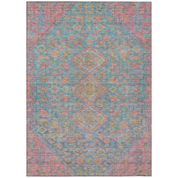 Dalyn Rugs Machine Washable Indoor/Outdoor Chantille Sky 2'6" x 3'10" Rug
