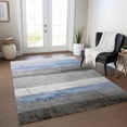 thumbnail image 1 of Addison Rugs Chantille Indoor/Outdoor Transitional Stripes Sky Machine Washable Rectangle Rug, 9' x 12', 1 of 8