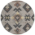 thumbnail image 1 of Dalyn Rugs Machine Washable Indoor/Outdoor Chantille Taupe 8' x 8' Round Rug, 1 of 7
