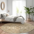 thumbnail image 1 of Addison Rugs Chantille Indoor/Outdoor Traditional Global Taupe Machine Washable Round Rug, 8' x 8', 1 of 7