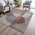 thumbnail image 1 of Addison Rugs Chantille Indoor/Outdoor Transitional Geometric Taupe Machine Washable Rectangle Rug, 9' x 12', 1 of 8