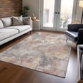 thumbnail image 1 of Addison Rugs Chantille Indoor/Outdoor Transitional Floral Taupe Machine Washable Rectangle Rug, 9' x 12', 1 of 8