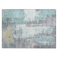 thumbnail image 1 of Dalyn Rugs Machine Washable Indoor/Outdoor Chantille Teal 1'8" x 2'6" Rug, 1 of 7
