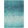 thumbnail image 1 of Dalyn Rugs Machine Washable Indoor/Outdoor Chantille Teal 10' x 14' Rug, 1 of 9