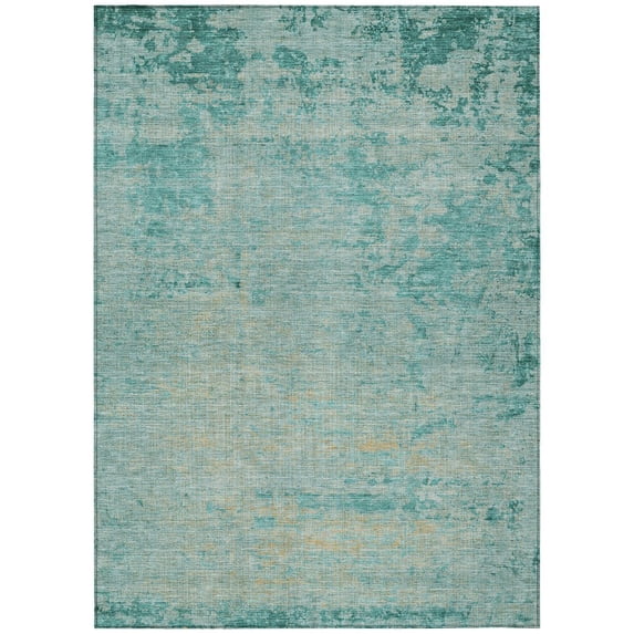 Dalyn Rugs Machine Washable Indoor/Outdoor Chantille Teal 10' x 14' Rug