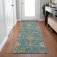 thumbnail image 1 of Addison Rugs Chantille Indoor/Outdoor Traditional Global Teal Machine Washable Runner Rug, 2'3" x 7'6", 1 of 8
